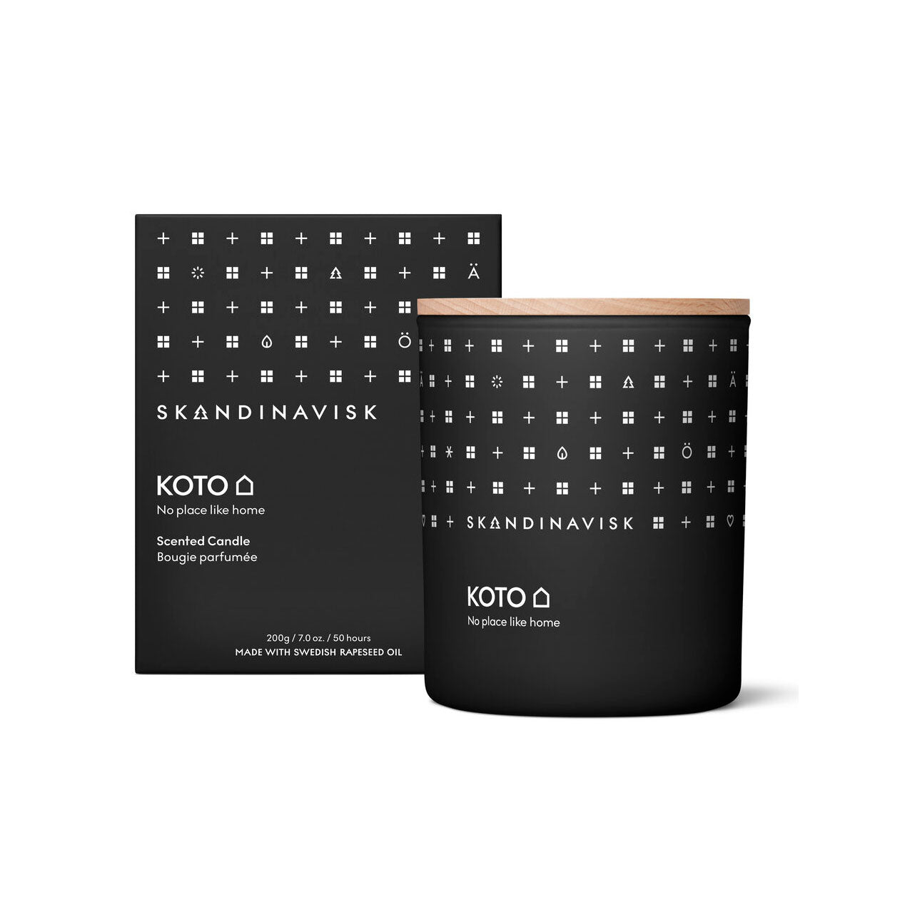 Koto duftlys, 200g. - Black